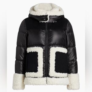 Mercer Collective Dana Mixed-Media Hooded Down Coat size XS